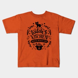 Witchs kitchen cat Kids T-Shirt